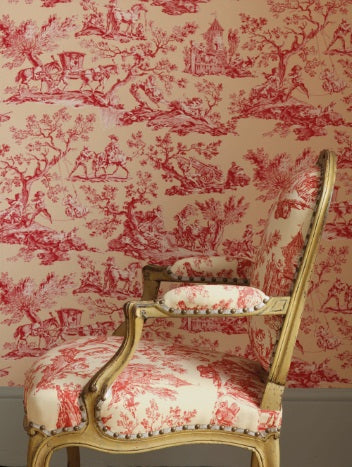 La Musardiere Room Wallpaper 2 - Red