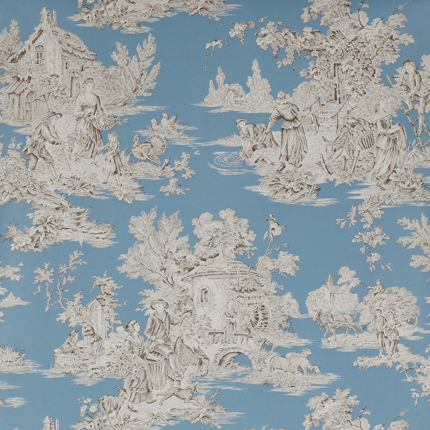 Campagne Wallpaper - Blue