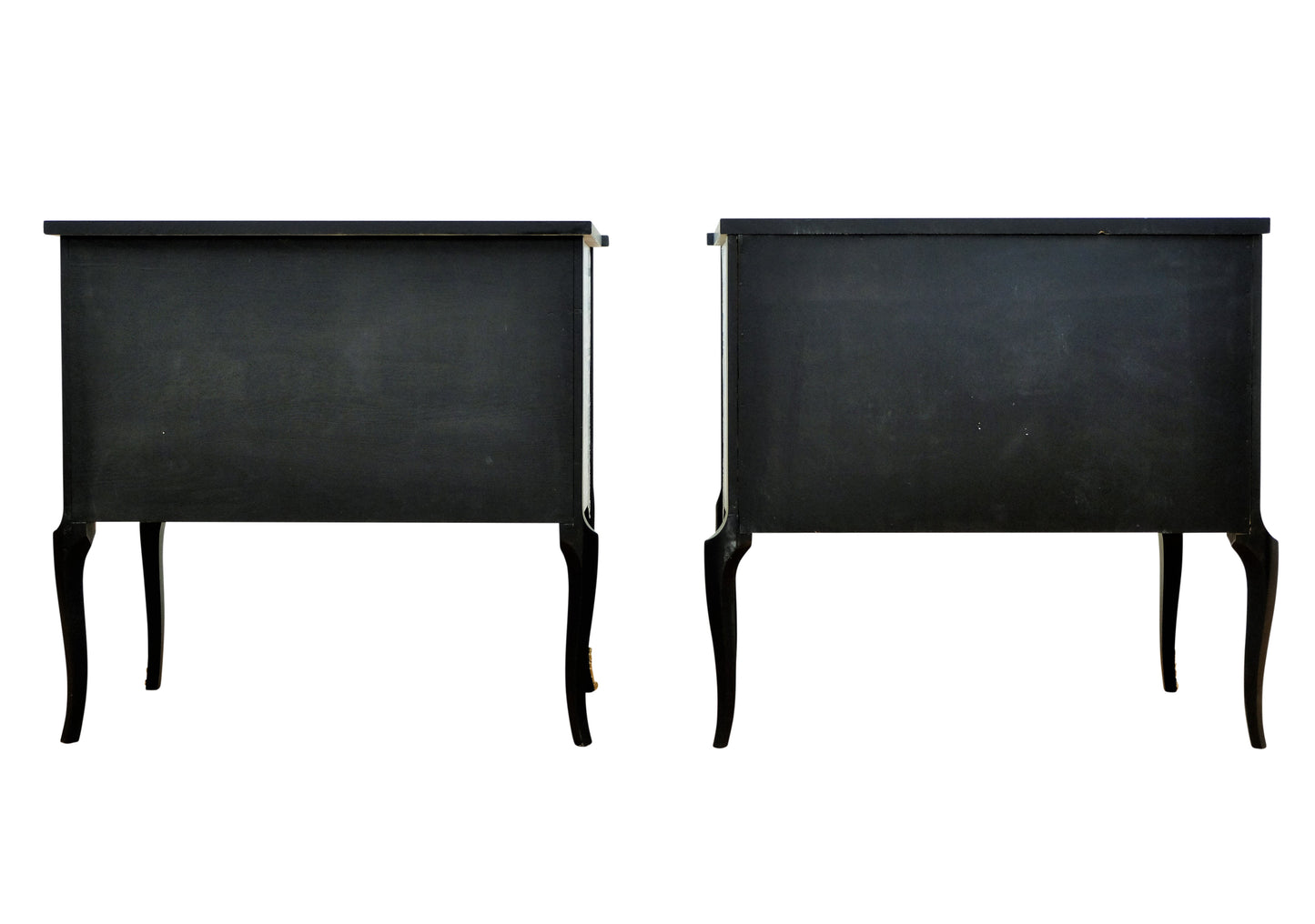 Pair Fornasetti Design Nightstands with Marble Top