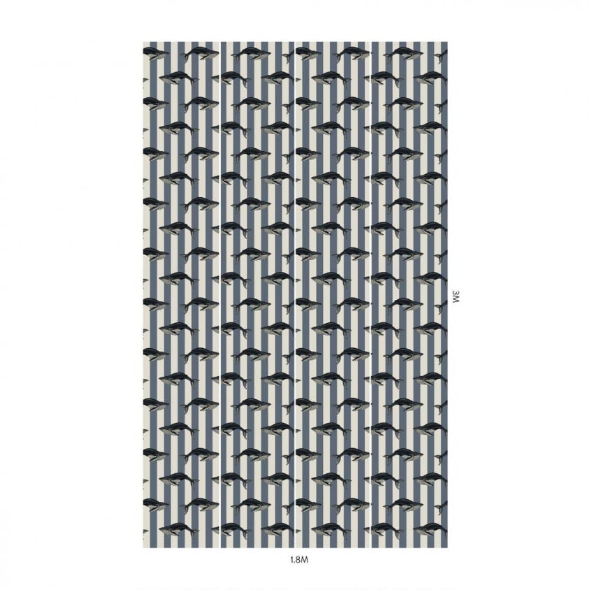 BALEANA Wallpaper - Blue - House of Hackney