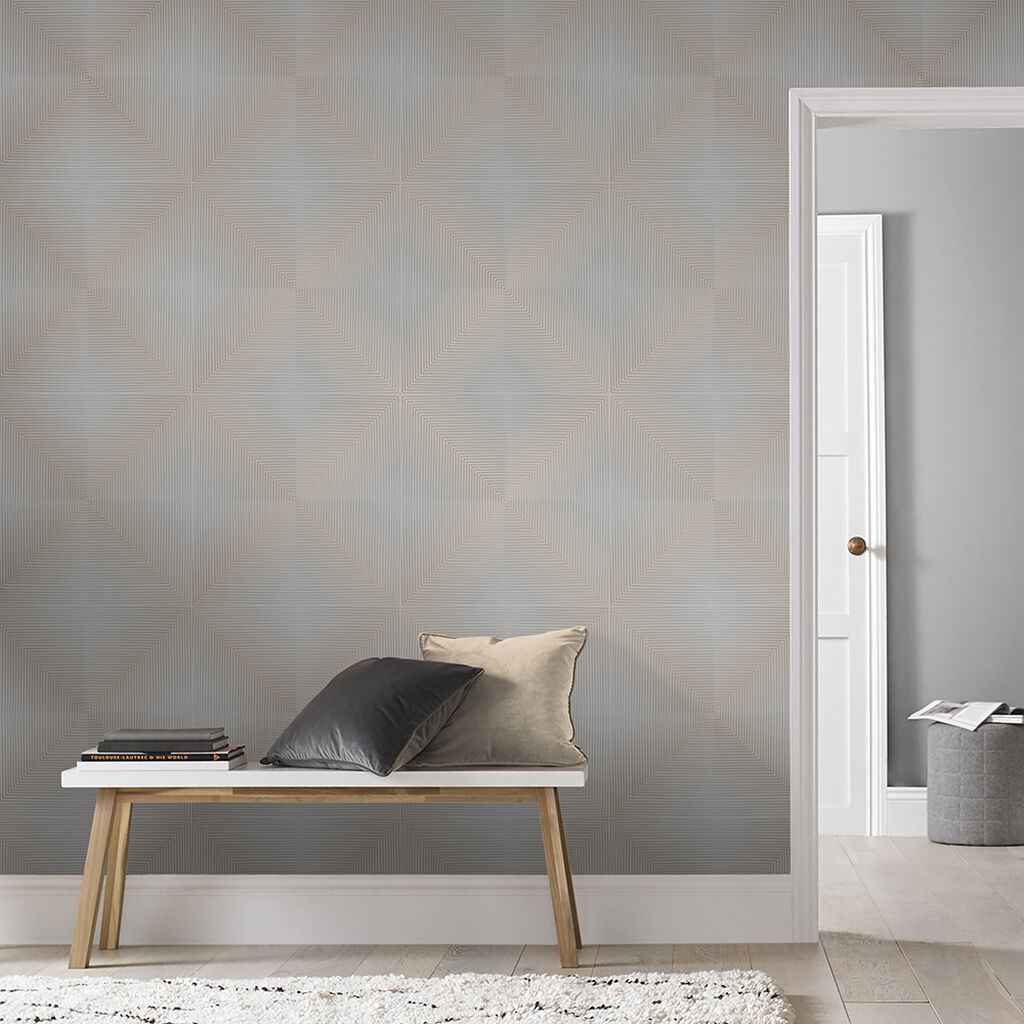 105253 - Optical Wallpaper - Sketch - Graham & Brown