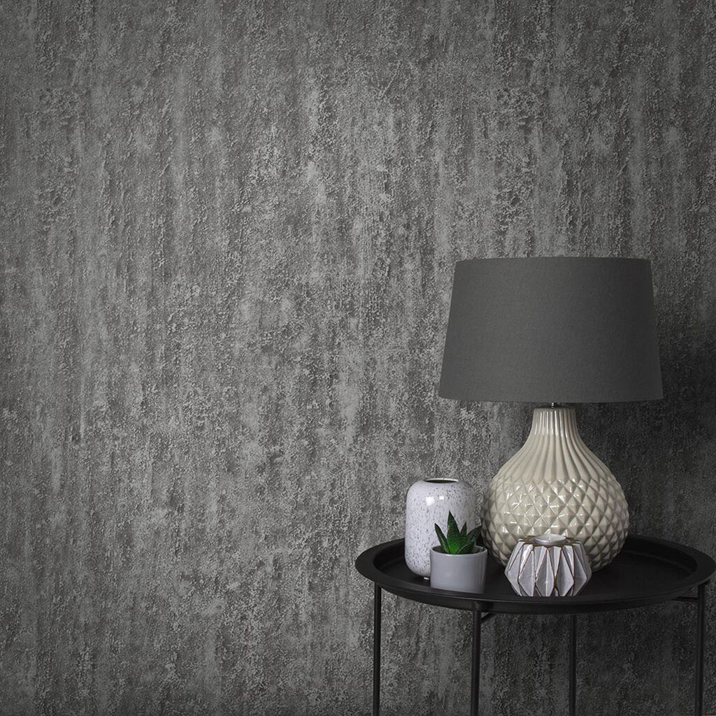 105857 - Orbit Wallpaper - Deep Silver - Graham & Brown