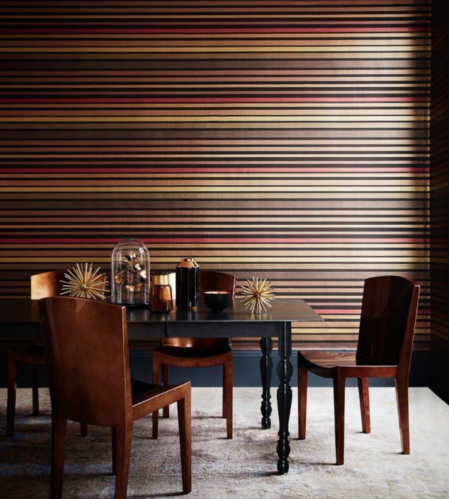 Carousel Stripe Room Wallpaper - Multicolor