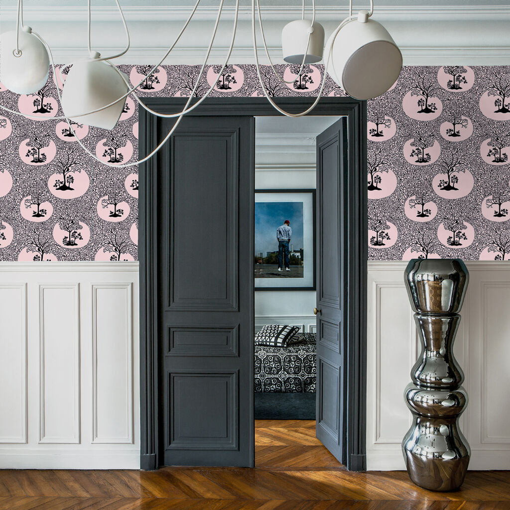 113475 - Magical Forest Wallpaper - Rose - Graham & Brown