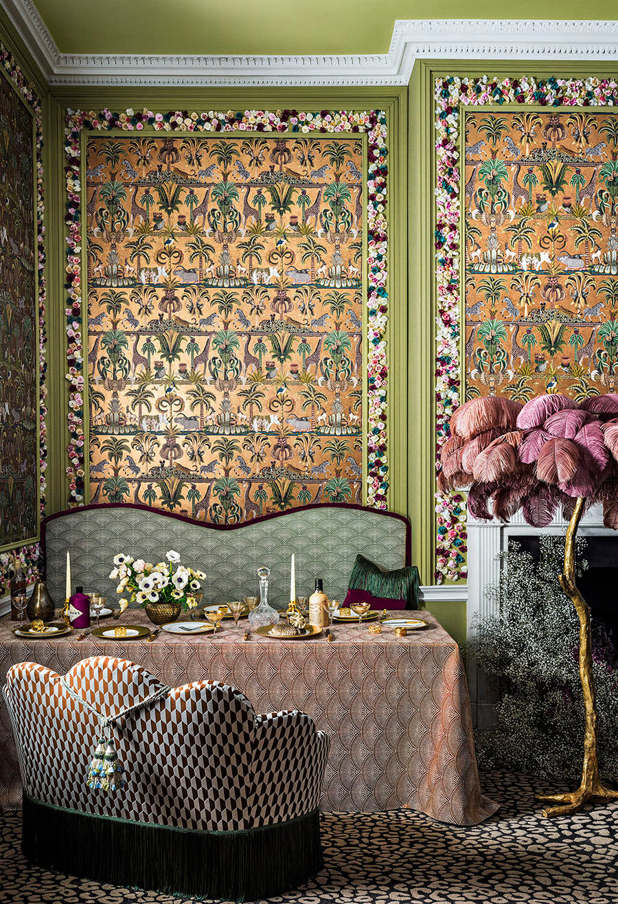 Afrika Kingdom Room Wallpaper- Sand