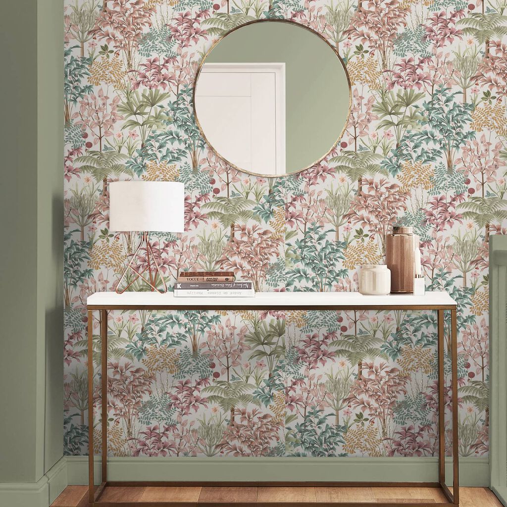 120654 - Jardin Botanico Wallpaper - Light - Graham & Brown