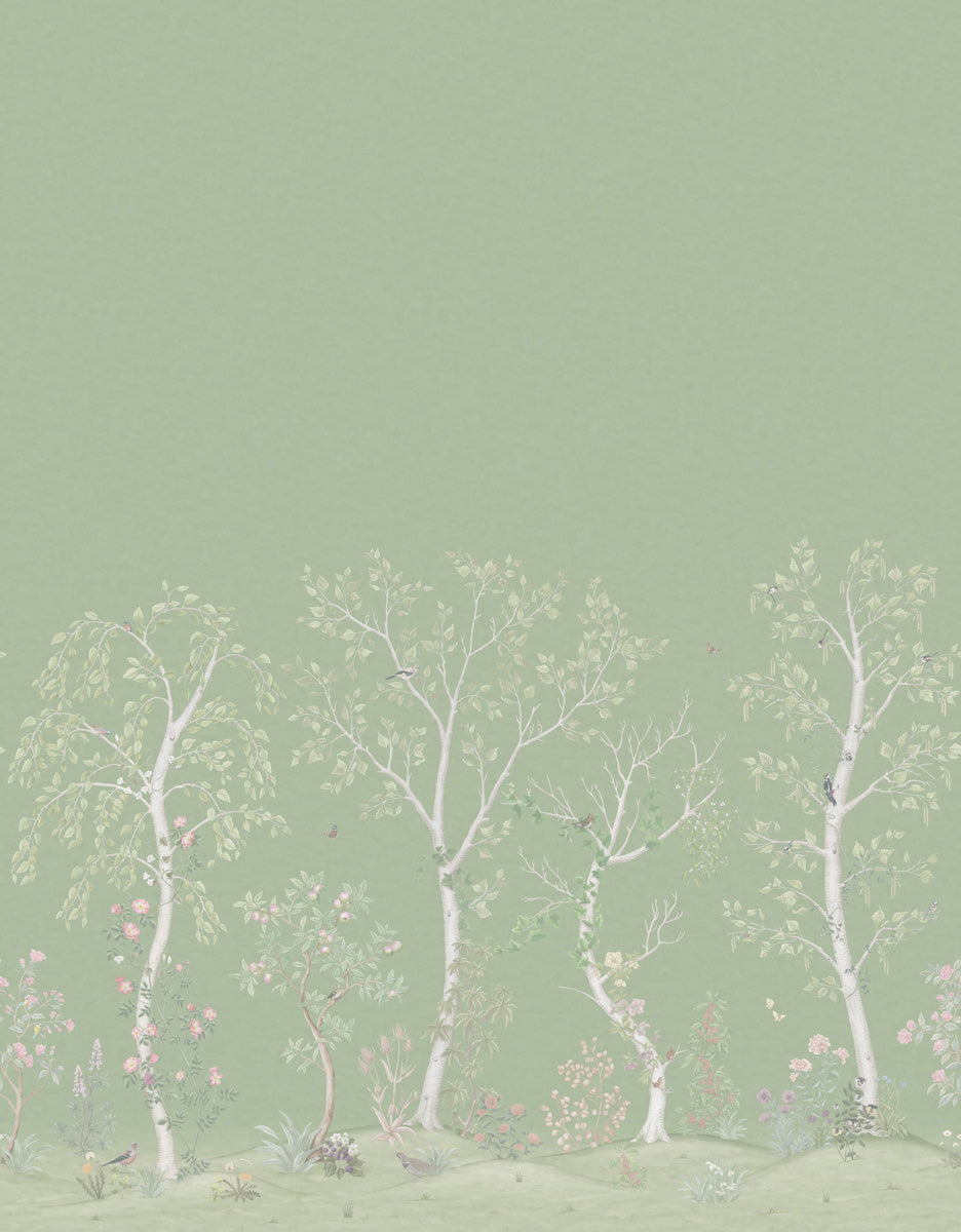 Seasonal Woods Wallpaper - Green - Cole & Son