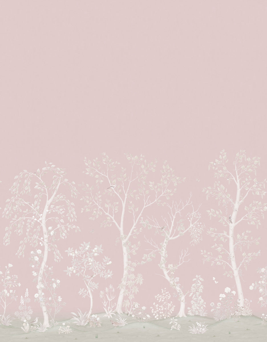 Seasonal Woods Wallpaper - Pink - Cole & Son
