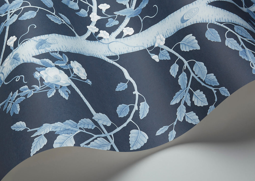 Seasonal Woods Wallpaper - Blue - Cole & Son