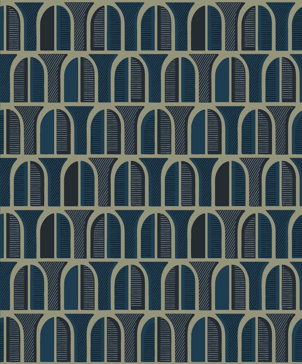 Venice Wallpaper - Blue - Borastapeter