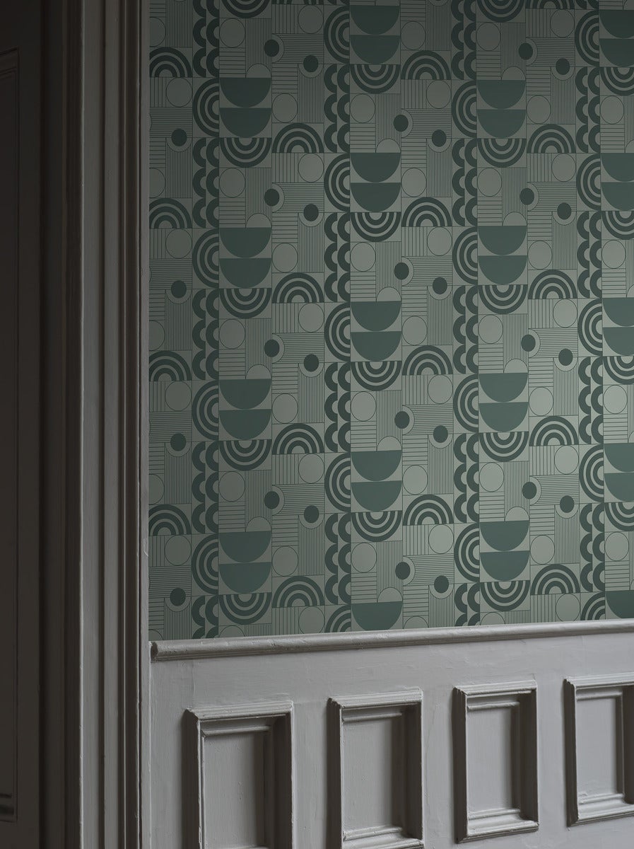 Cosmopolitan Wallpaper - Green - Borastapeter