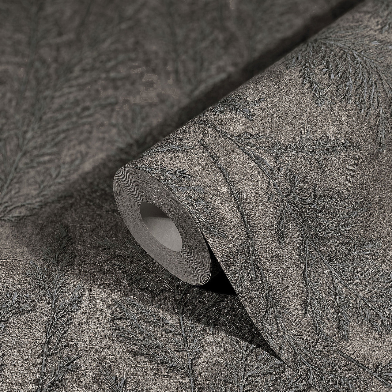 Feathery Tree Natural Opulence Platinum Wallpaper - Galerie