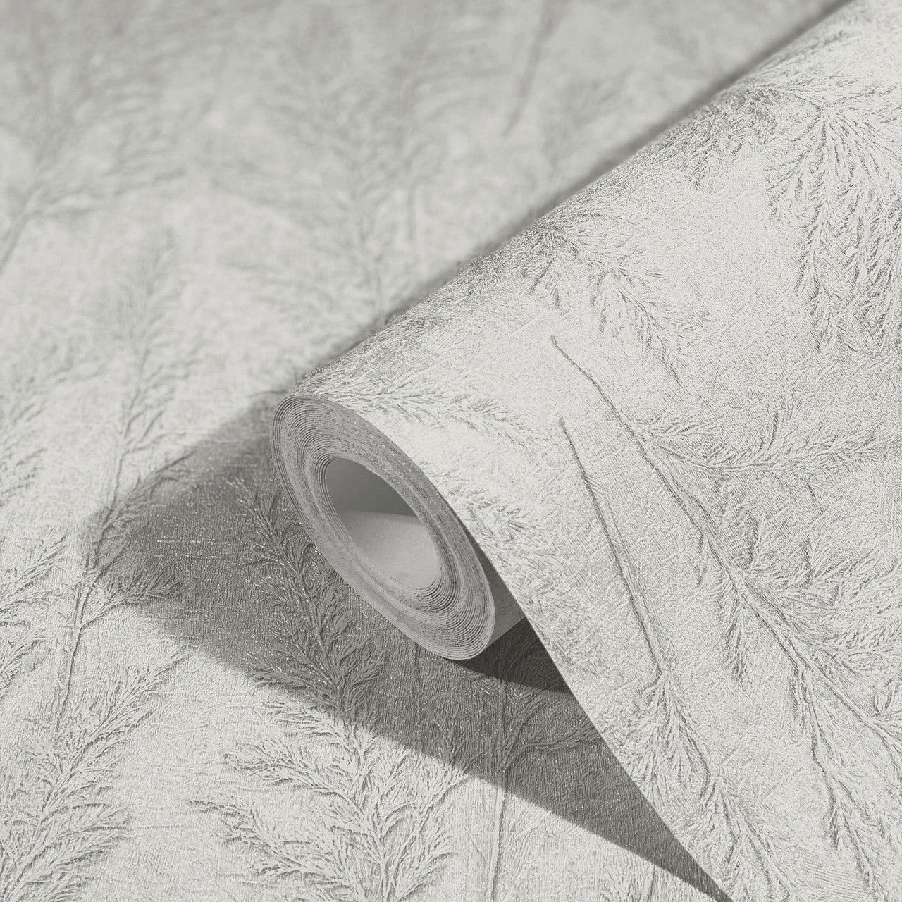Feathery Tree Natural Opulence Grey Wallpaper - Galerie