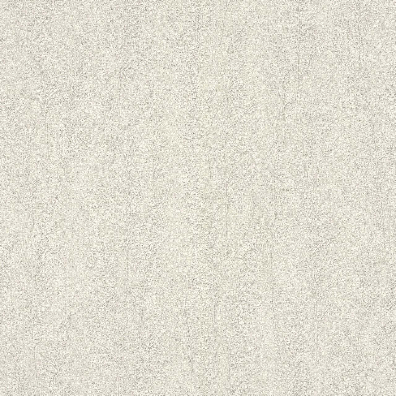 Feathery Tree Natural Opulence White Wallpaper - Galerie