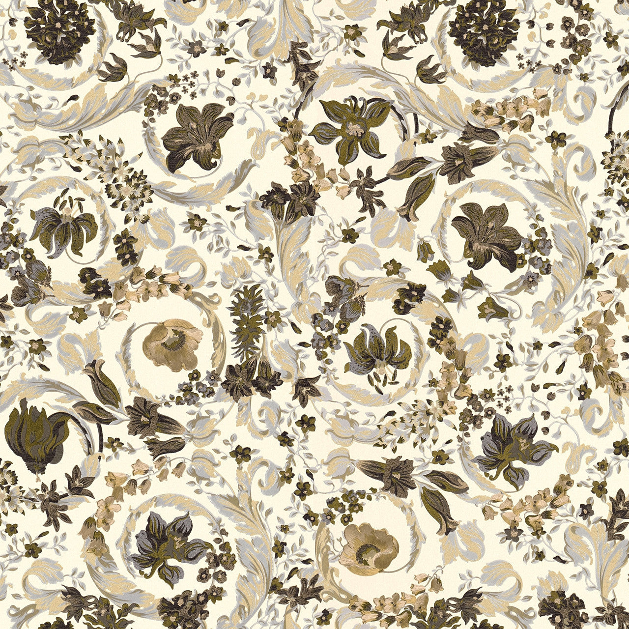Virtus Heritage Wallpaper - Brown - Versace