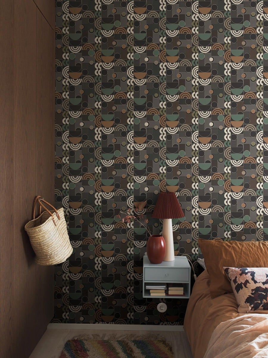 Cosmopolitan Wallpaper - Teal - Borastapeter
