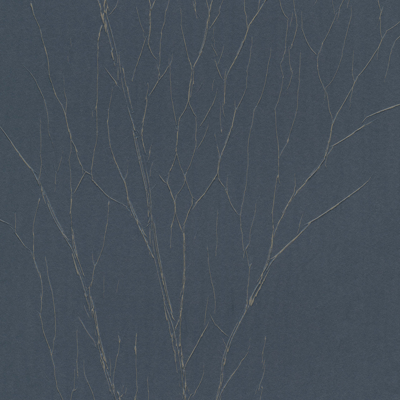 Crinkle Natural Opulence Blue Gold Wallpaper - Galerie