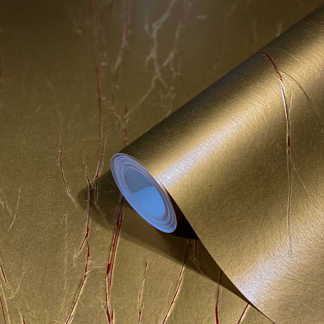 Crinkle Natural Opulence Gold Wallpaper - Galerie