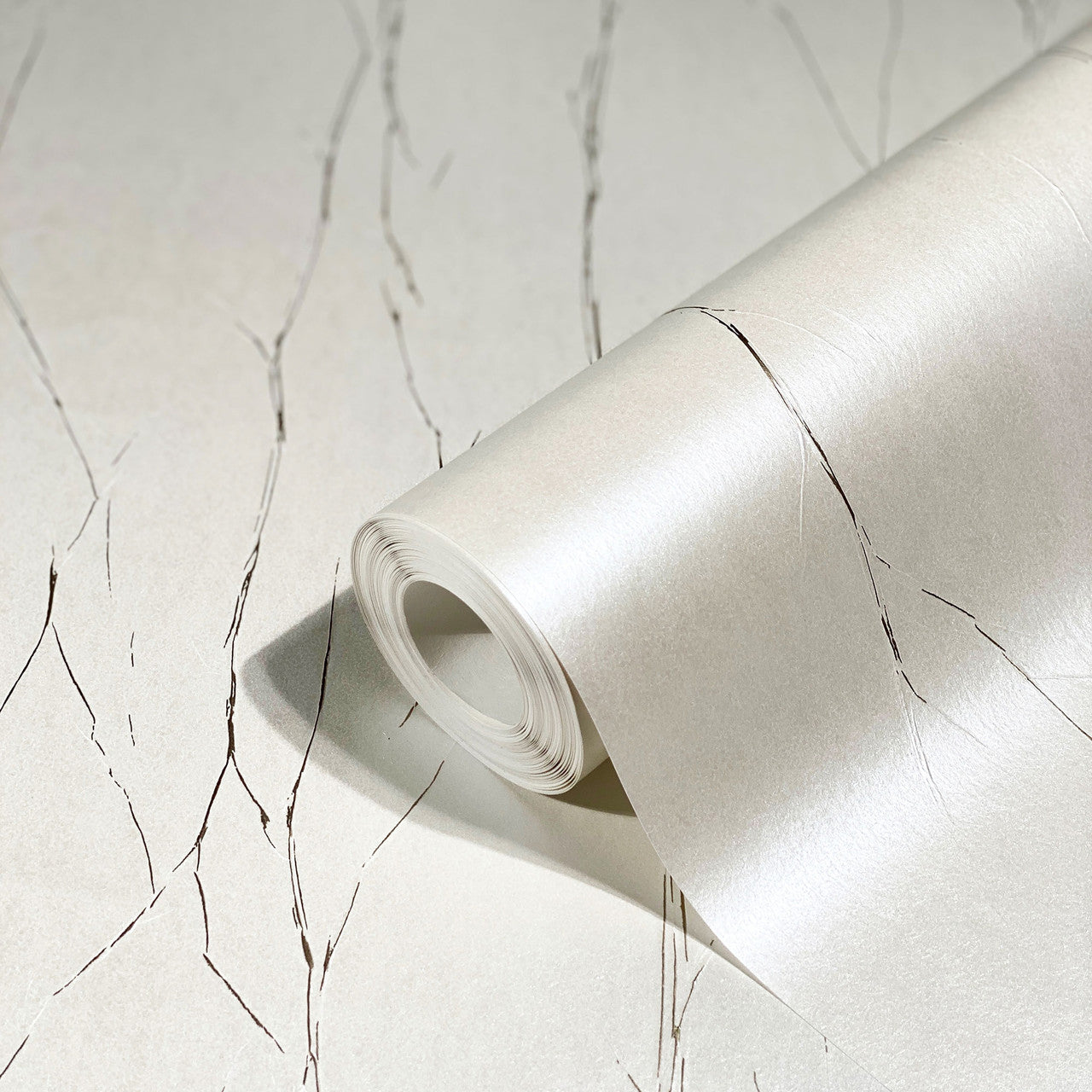 Crinkle Natural Opulence Beige Wallpaper - Galerie