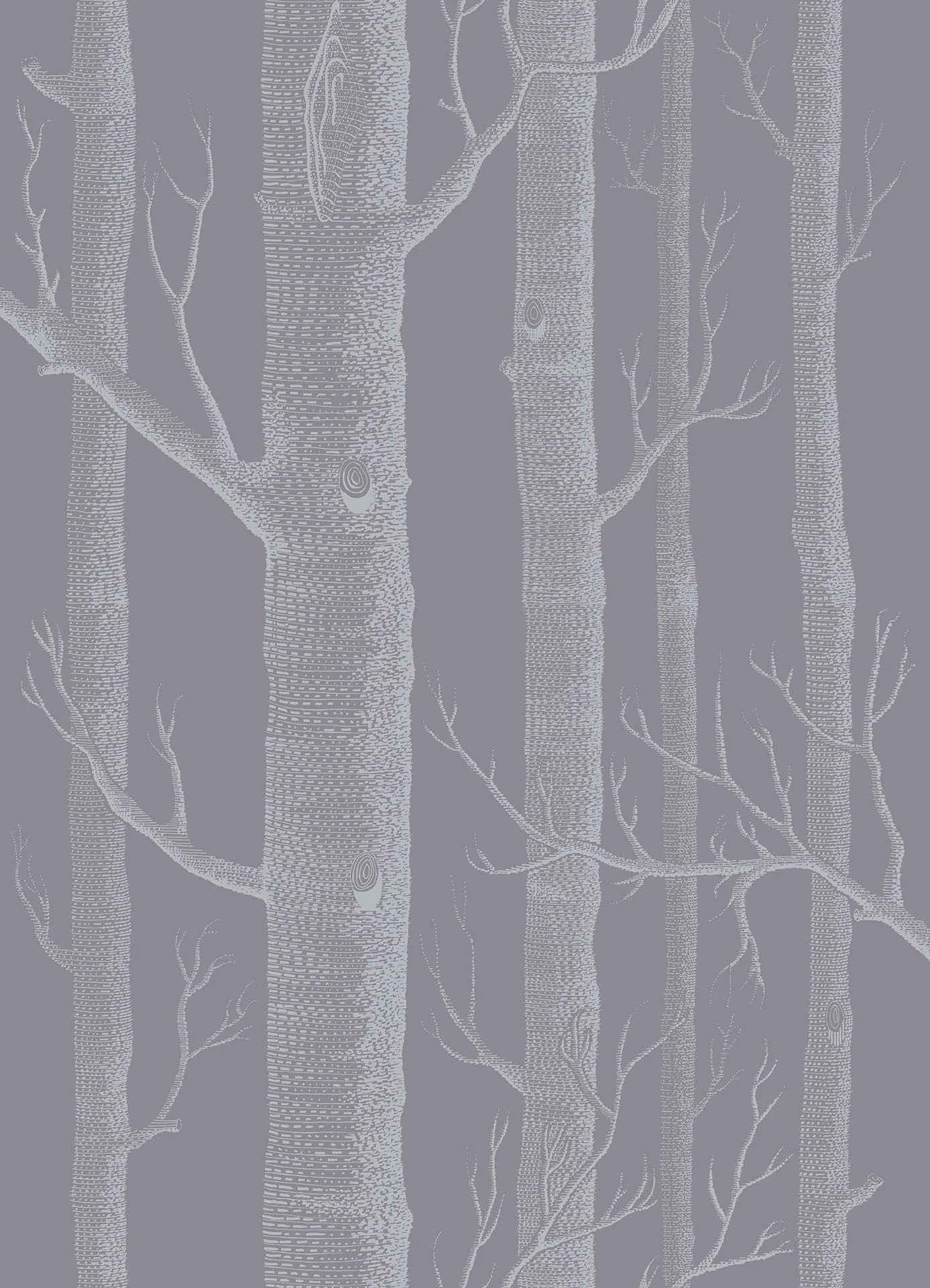 Woods Wallpaper - Silver - Cole & Son