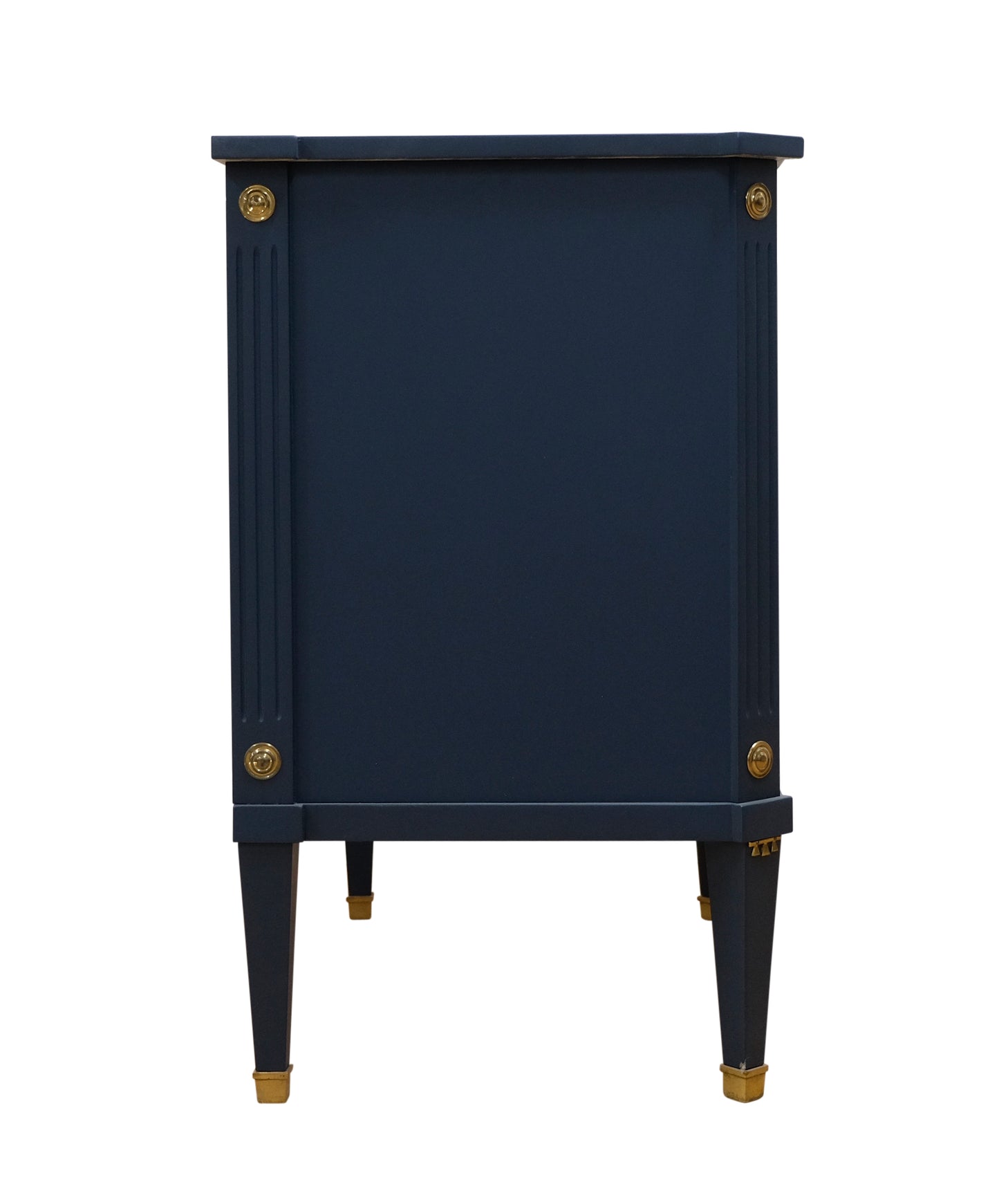 Gustavian Style 3 Drawer Chest Painted Mifnight Blue