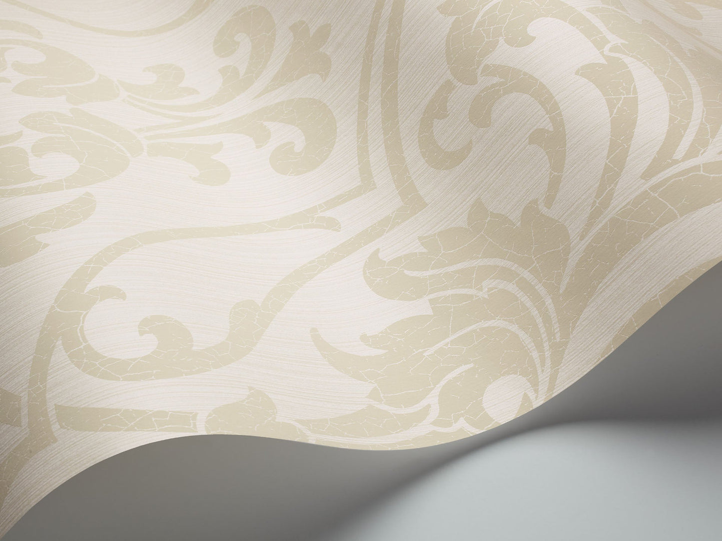 St Petersburg Damask Wallpaper - Cream - Cole & Son