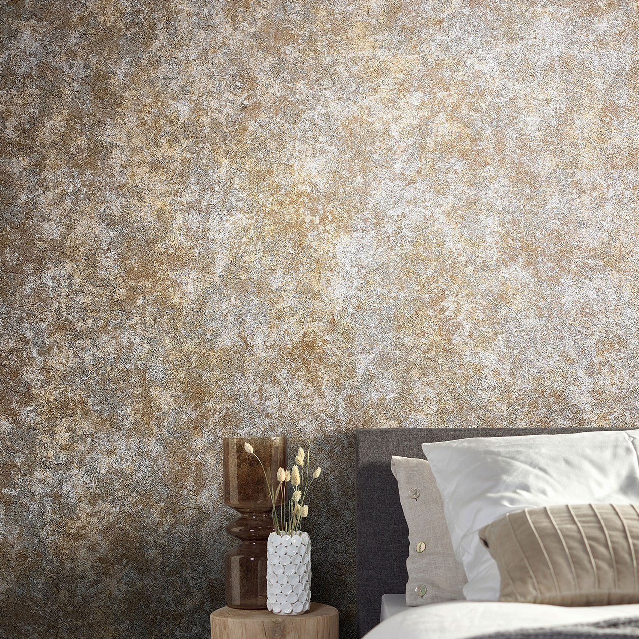 Clay Natural Opulence Brown Wallpaper - Galerie