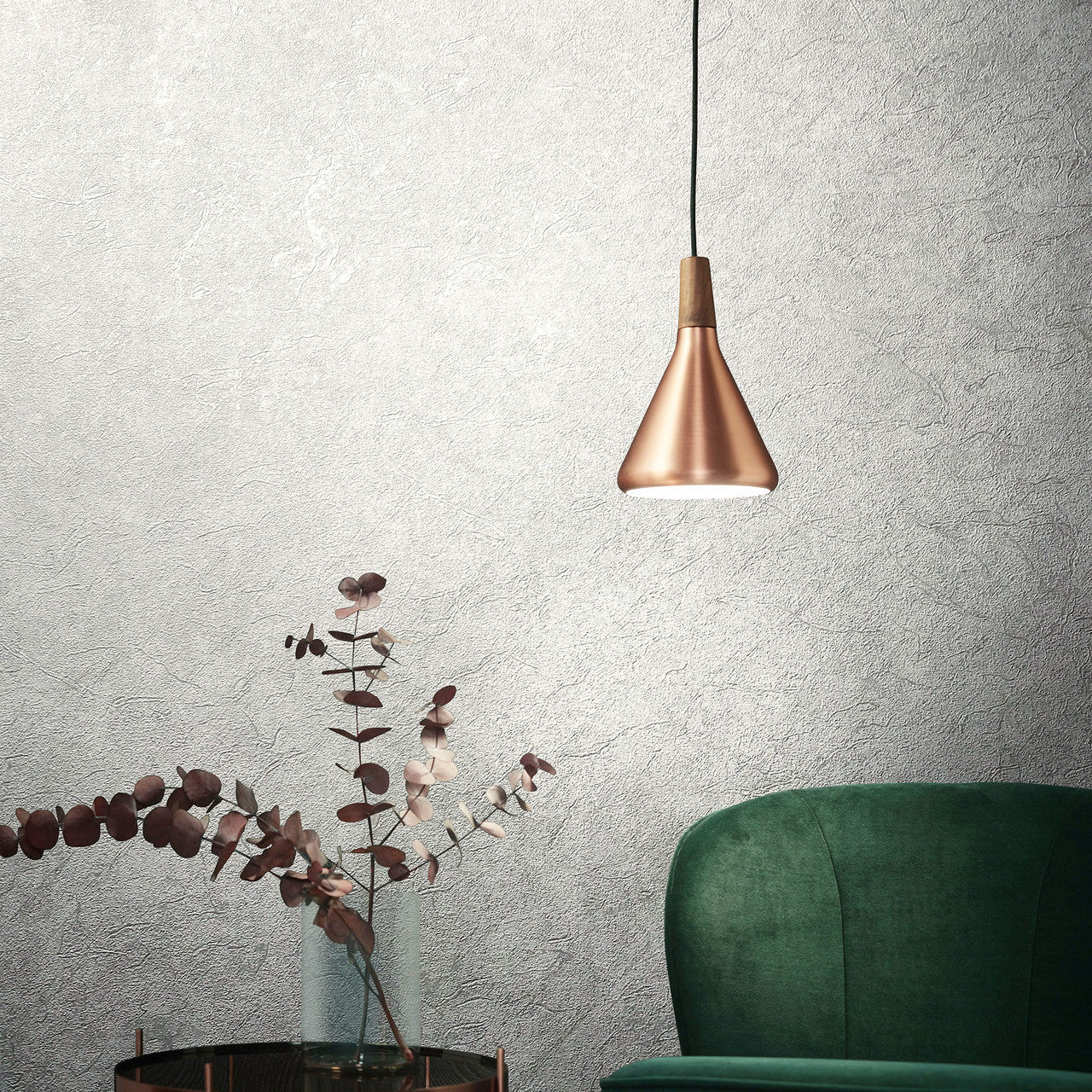 Clay Natural Opulence White Wallpaper - Galerie
