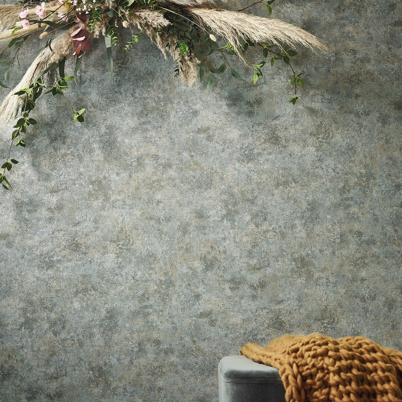Clay Natural Opulence Grey Green Wallpaper - Galerie