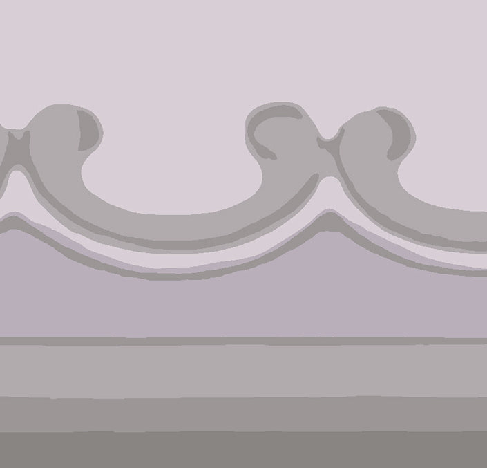 Broderie Border Wallpaper - Purple