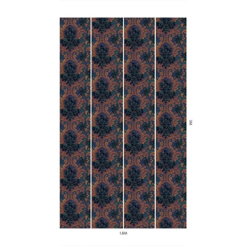 AMARANTHA Wallpaper - Ink - House of Hackney