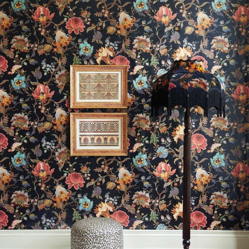 ARTEMIS Wallpaper - Black - House of Hackney