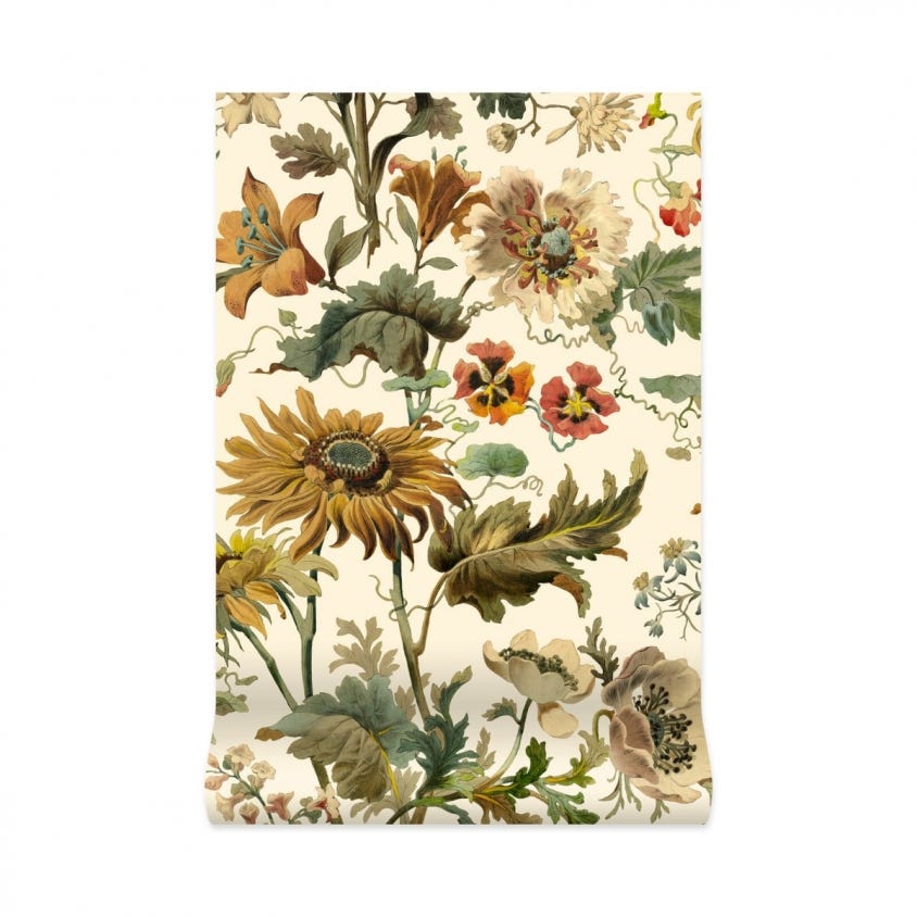 AVALON Wallpaper - Ecru - House of Hackney