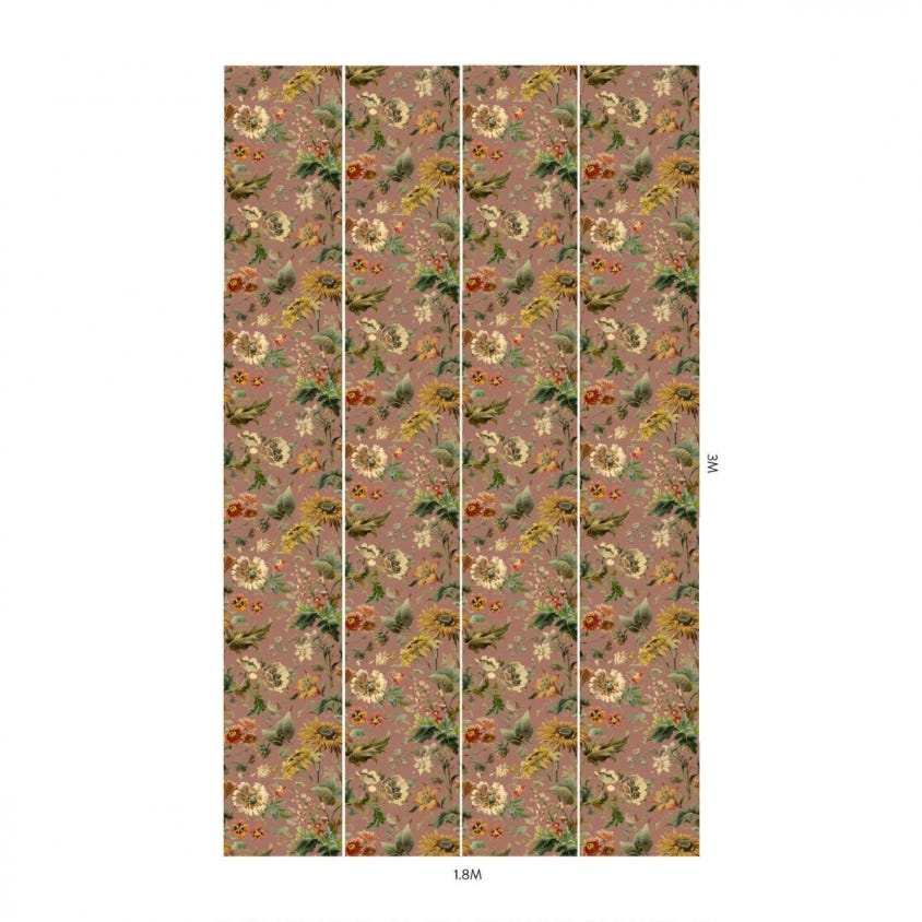 AVALON Wallpaper - Puce-Pink - House of Hackney