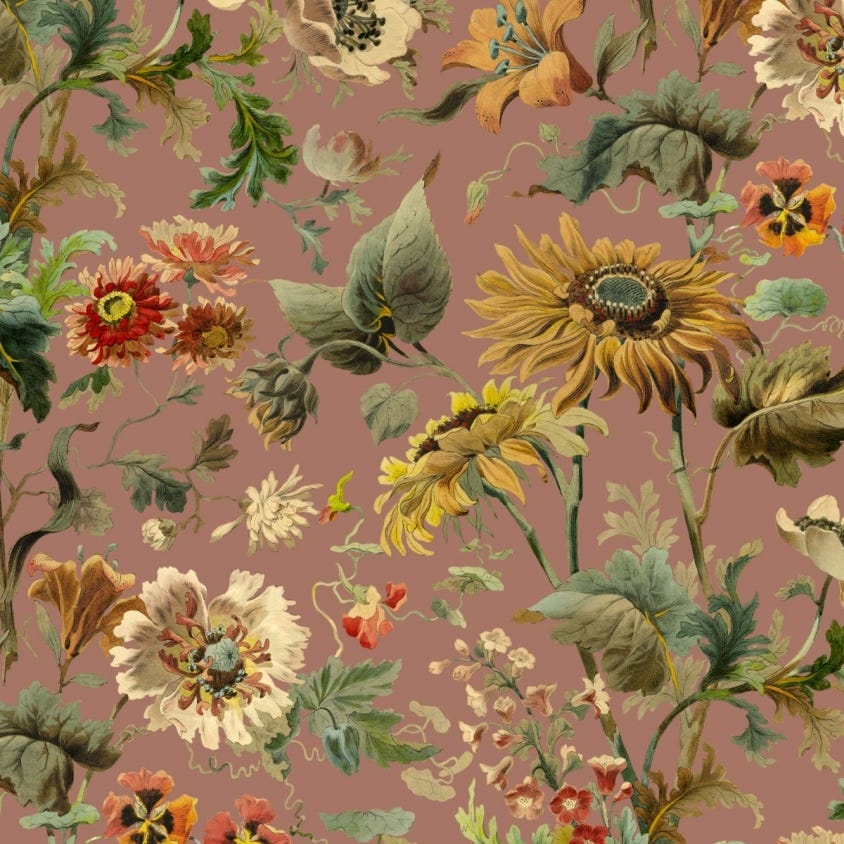 AVALON Wallpaper - Puce-Pink - House of Hackney