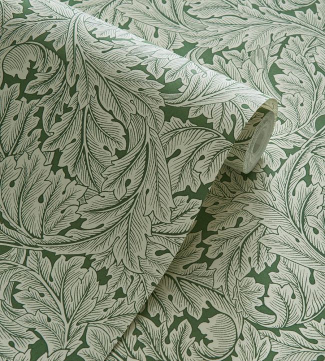 Acanthus Wallpaper - Sage - W0175/01 - Clarke & Clarke