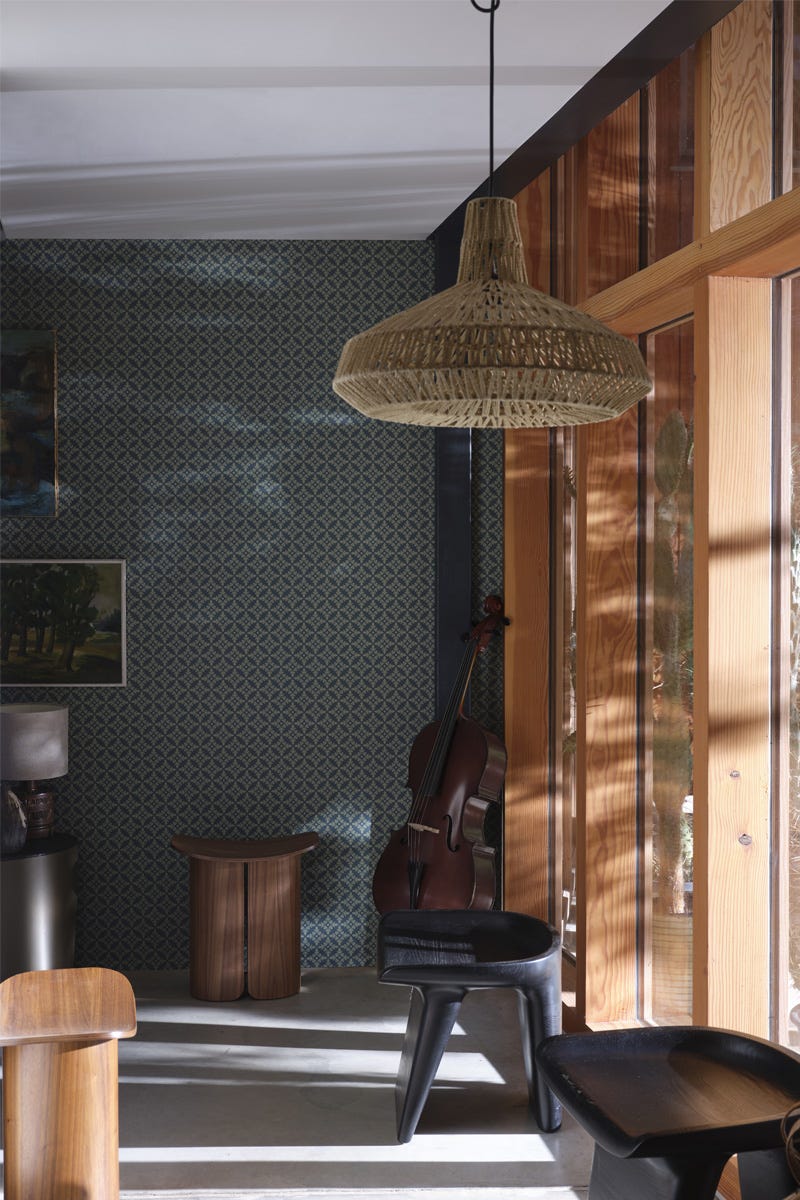 Achard Wallpaper - Inchyra Blue - 6405 - Farrow & Ball