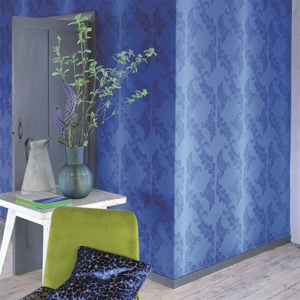 Aksu Wallpaper - Cobalt - P614/04 - Designers Guild