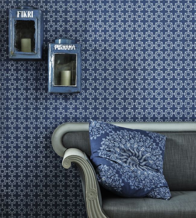 Anchor Tile Wallpaper - Marine - BG1000-102 - Barneby Gates