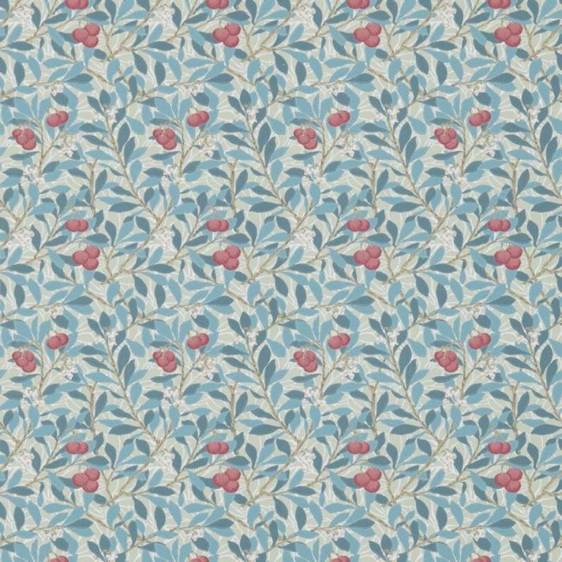 Arbutus Wallpaper - Woad/Russet - 214718 - Morris & Co