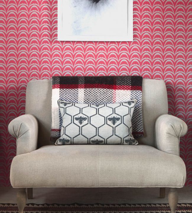 Arcade Wallpaper - Raspberry - BG1700201 - Barneby Gates