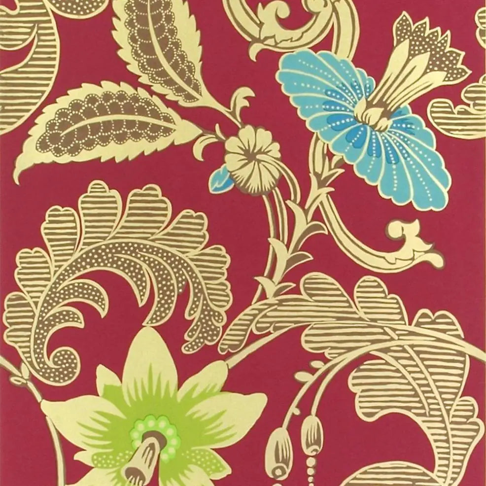 Ariana Wallpaper - Raspberry - P496/01 - Designers Guild