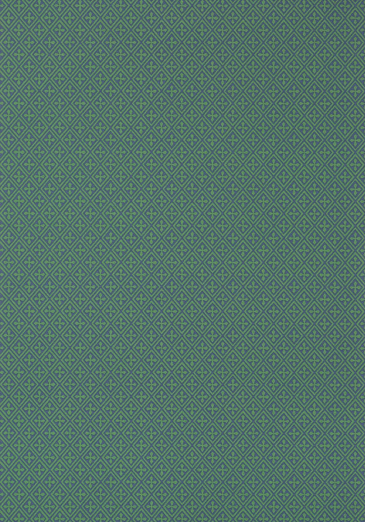 Arlen Trellis Wallpaper - Emerald and Navy - AT79181 - Anna French
