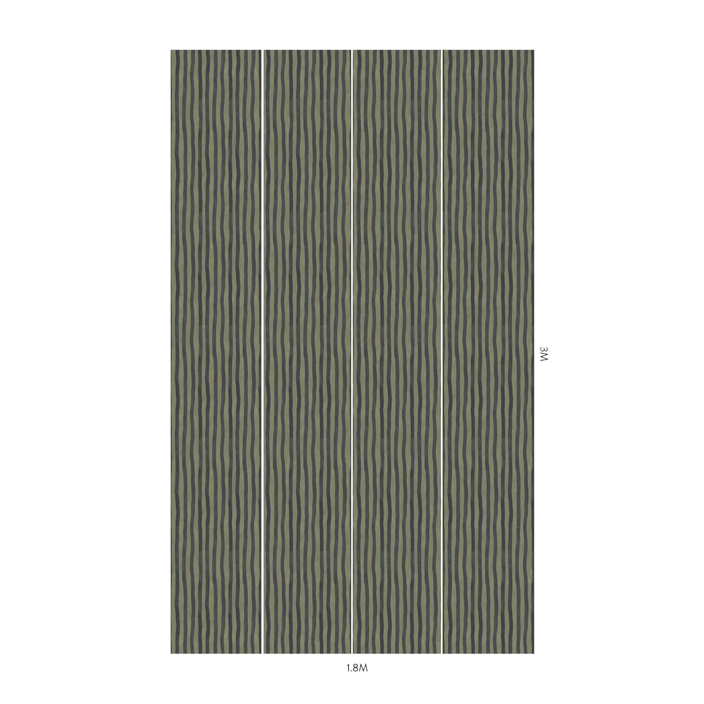 Artist's Stripe Wallpaper - Laurustine & Galaxias - House of Hackney