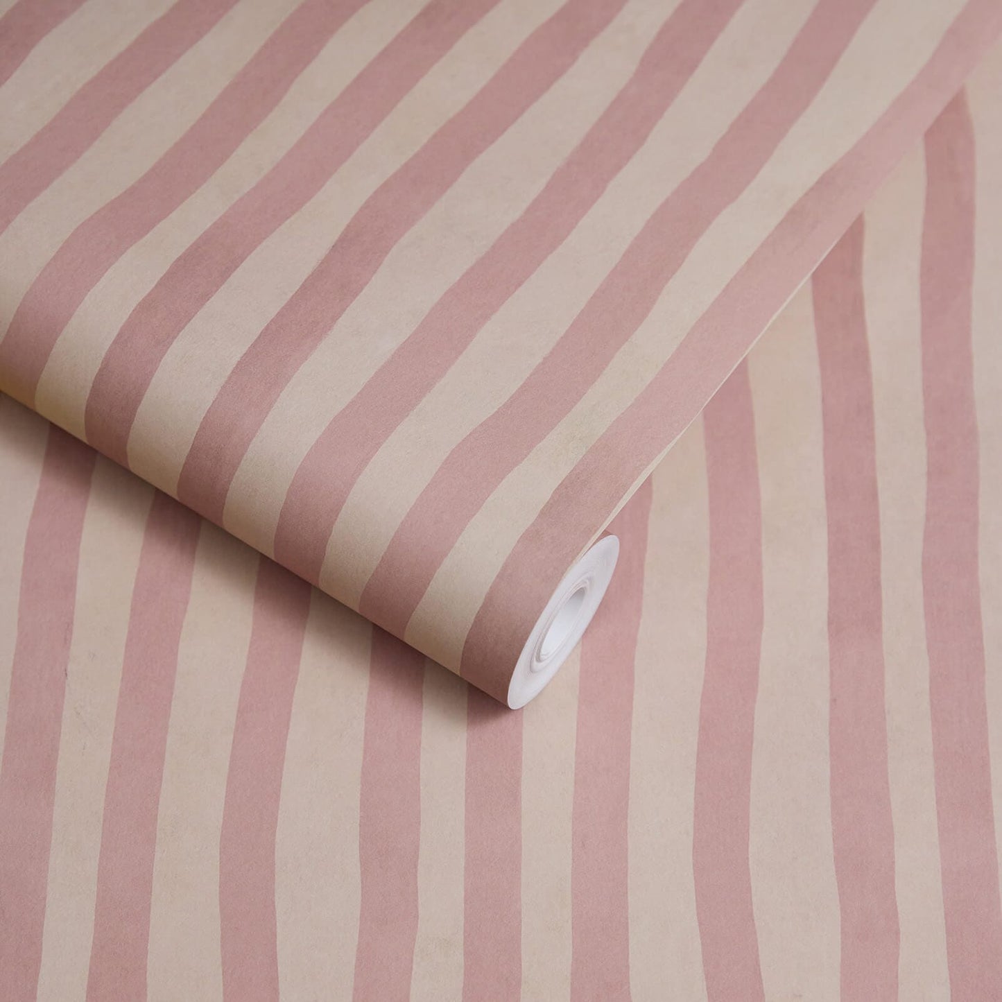 Artist's Stripe Wallpaper - Sakura & Astrantia - House of Hackney