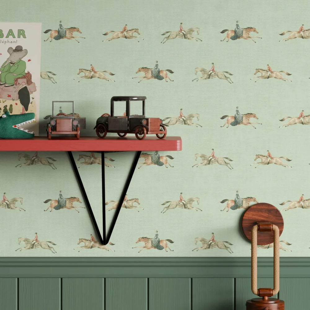At The Races Wallpaper - Laurel Green - Lucie Annabel