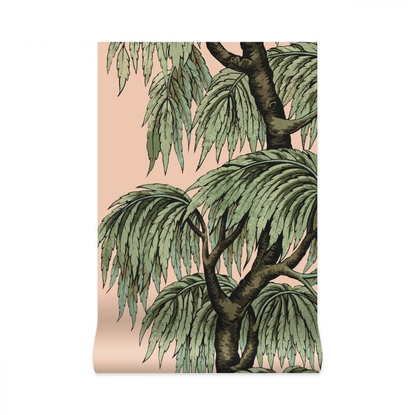 BABYLON Wallpaper - Blush & Willow - House of Hackney