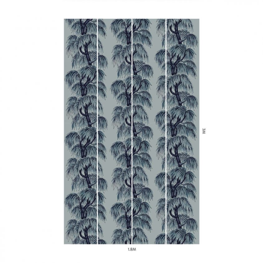 BABYLON Wallpaper - Celestial Blue - House of Hackney