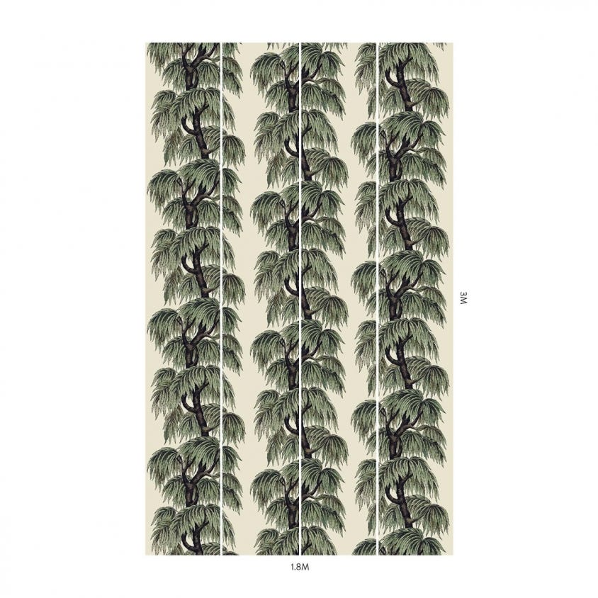 BABYLON Wallpaper - Papyrus & Willow - House of Hackney