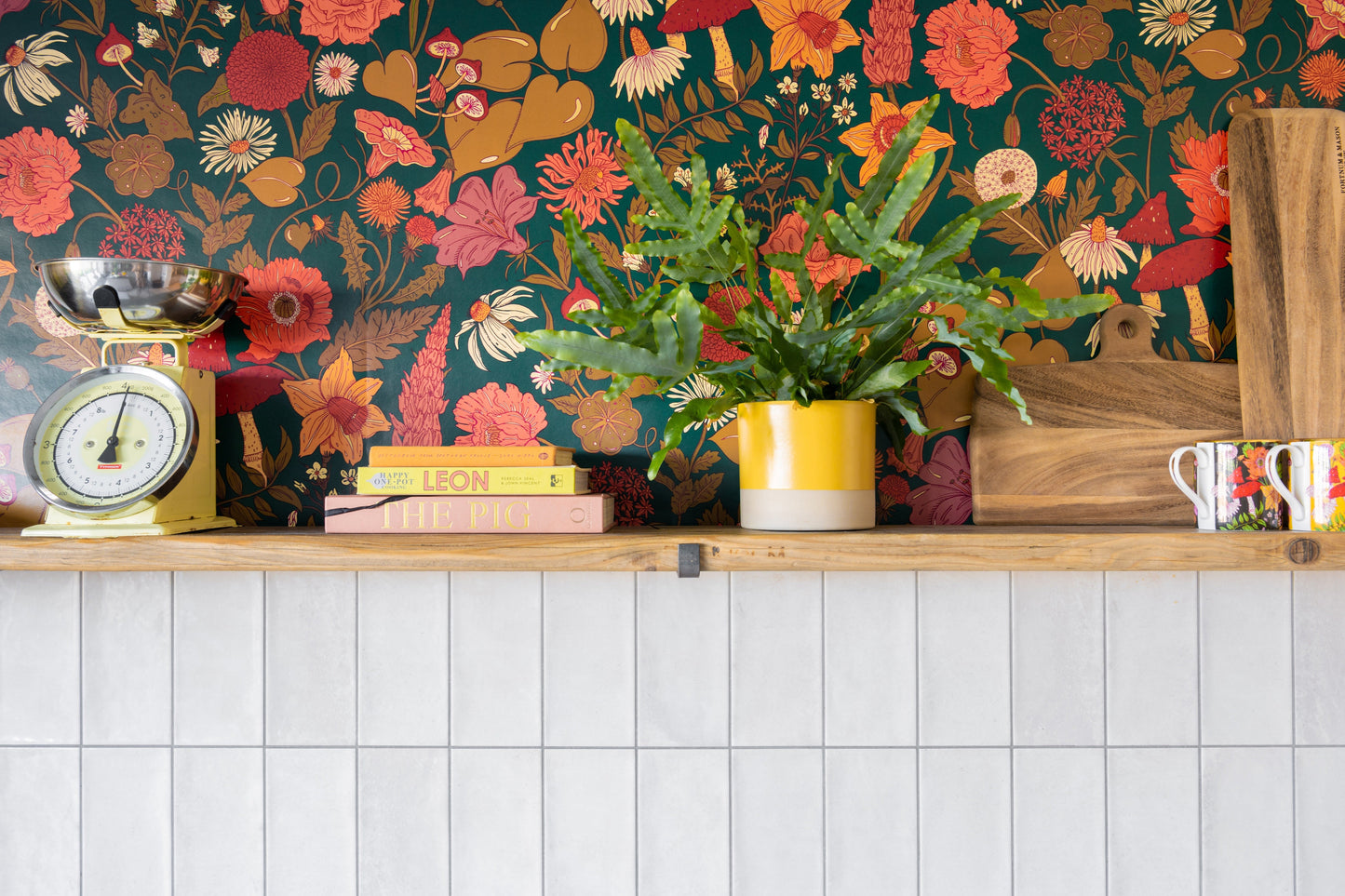 Bloom Wallpaper - Teal - Wear The Walls